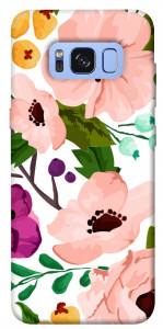 Чехол Акварельные цветы для Galaxy S8 (G950)