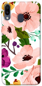 Чехол Акварельные цветы для Galaxy M20