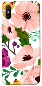 Чохол Акварельні квіти для Xiaomi Redmi 9A
