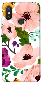 Чехол Акварельные цветы для Xiaomi Mi 8