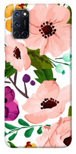Чехол Акварельные цветы для Oppo A52