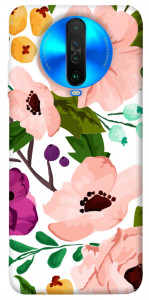 Чохол Акварельні квіти для Xiaomi Poco X2