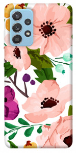 Чехол Акварельные цветы для Samsung Galaxy A52 5G