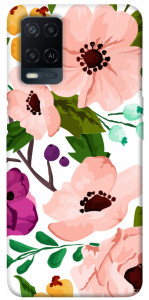 Чехол Акварельные цветы для Oppo A54 4G