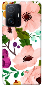 Чехол Акварельные цветы для Xiaomi 11T