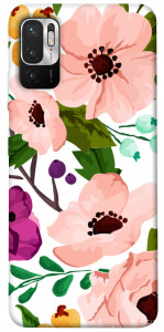 Чехол Акварельные цветы для Xiaomi Redmi Note 10 5G