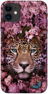 Чехол Леопард в цветах для iPhone 11
