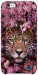 Чохол Леопард у квітах для iPhone 6