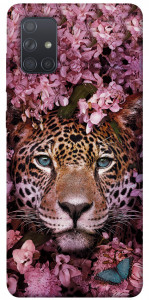Чохол Леопард у квітах для Galaxy A71 (2020)