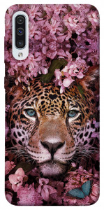 Чехол Леопард в цветах для Samsung Galaxy A50s