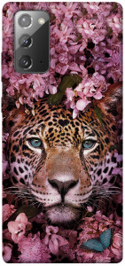 Чехол Леопард в цветах для Galaxy Note 20