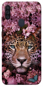 Чехол Леопард в цветах для Galaxy M11 (2020)