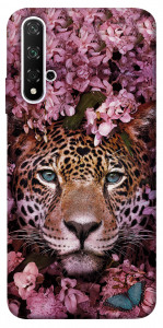 Чехол Леопард в цветах для Huawei Honor 20