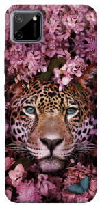 Чохол Леопард у квітах для Realme C11