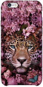 Чехол Леопард в цветах для iPhone 6s plus (5.5'')