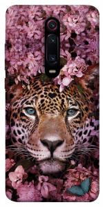 Чехол Леопард в цветах для Xiaomi Mi 9T Pro