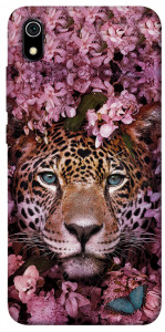 Чехол Леопард в цветах для Xiaomi Redmi 7A