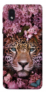 Чехол Леопард в цветах для Samsung Galaxy M01 Core