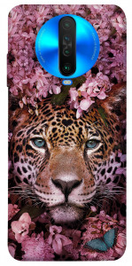 Чохол Леопард у квітах для Xiaomi Poco X2
