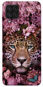 Чехол Леопард в цветах для Galaxy A22 4G
