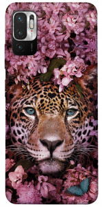 Чохол Леопард у квітах для Xiaomi Poco M3 Pro