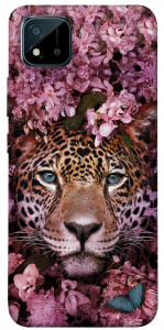 Чехол Леопард в цветах для Realme C11 (2021)