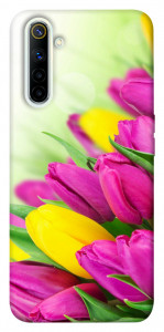 Чехол Красочные тюльпаны для Realme 6