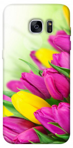 Чехол Красочные тюльпаны для Galaxy S7 Edge
