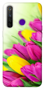 Чехол Красочные тюльпаны для Realme 5 Pro