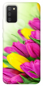 Чехол Красочные тюльпаны для Galaxy A02s