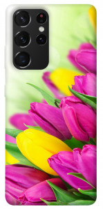 Чехол Красочные тюльпаны для Galaxy S21 Ultra