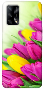 Чехол Красочные тюльпаны для Oppo A74 4G