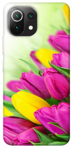 Чехол Красочные тюльпаны для Xiaomi Mi 11 Lite