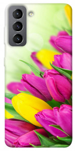 Чехол Красочные тюльпаны для Galaxy S21 FE