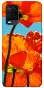 Чехол Яркие маки для Oppo A54 4G