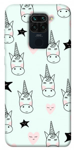 Чехол Heart unicorn для Xiaomi Redmi Note 9