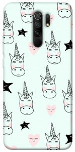 Чехол Heart unicorn для Xiaomi Redmi 9