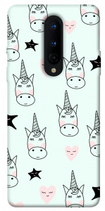 Чехол Heart unicorn для OnePlus 8