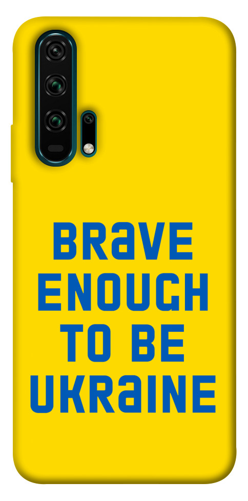 

Чехол Brave enought to be Ukraine для Huawei Honor 20 Pro 1351703