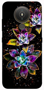 Чехол Flowers on black для Nokia 1.4