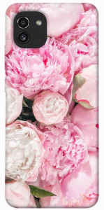 Чехол Pink peonies для Galaxy A03