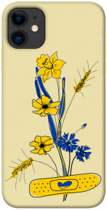 Чехол Українські квіточки для iPhone 11