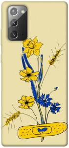 Чехол Українські квіточки для Galaxy Note 20