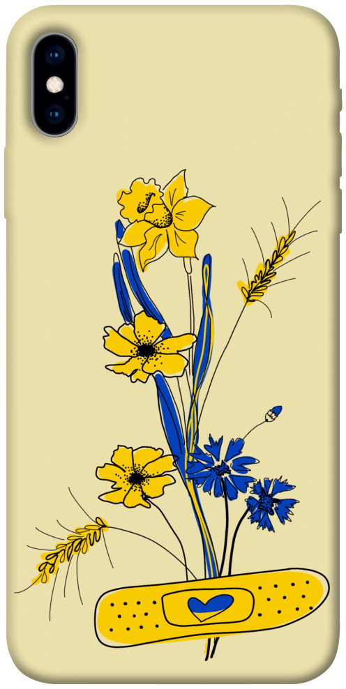 Чехол Українські квіточки для iPhone XS