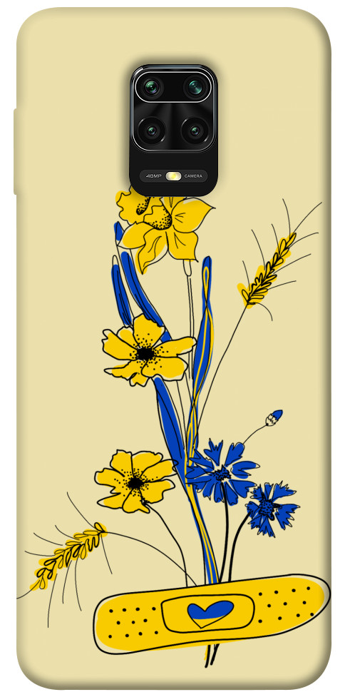 Чохол Українські квіточки для Xiaomi Redmi Note 9 Pro