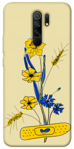 Чехол Українські квіточки для Xiaomi Redmi 9