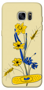Чехол Українські квіточки для Galaxy S7 Edge