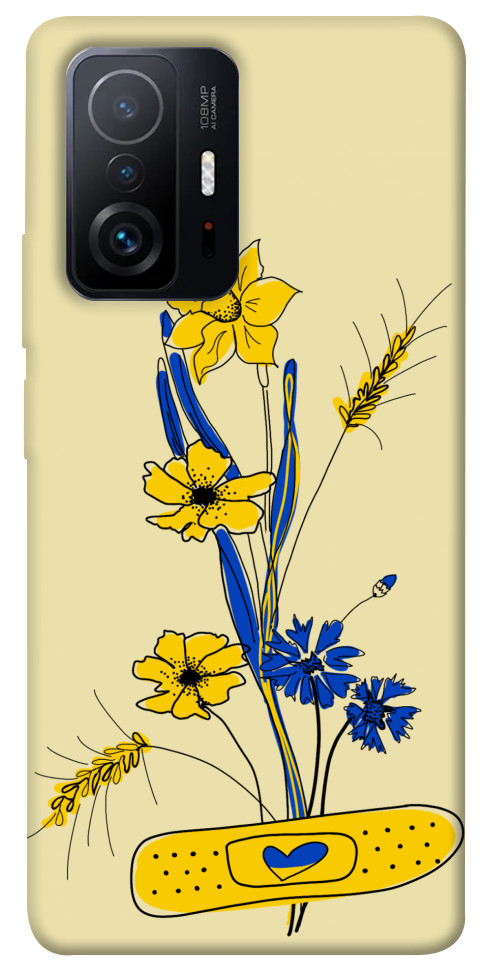 Чохол Українські квіточки для Xiaomi 11T