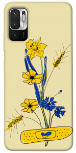 Чехол Українські квіточки для Xiaomi Redmi Note 10 5G