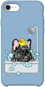 Чехол Dog in shower для iPhone SE (2020)